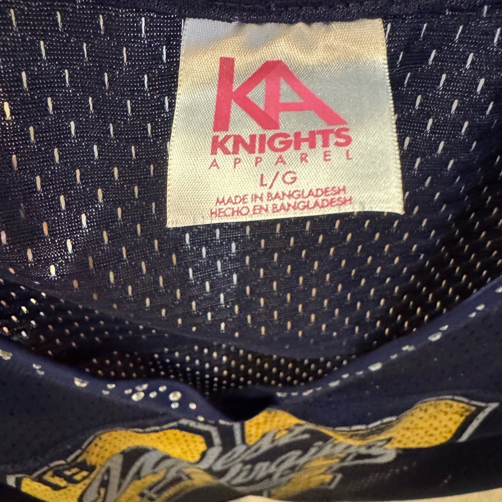 Women’s fit Knights Apparel West Virginia Sports Jersey with Rinestone detail - Picture 4 of 4